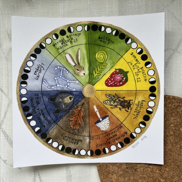 A print of Nikki's "The Wheel of the Year" painting.